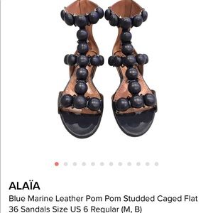Alaia bombe sandals